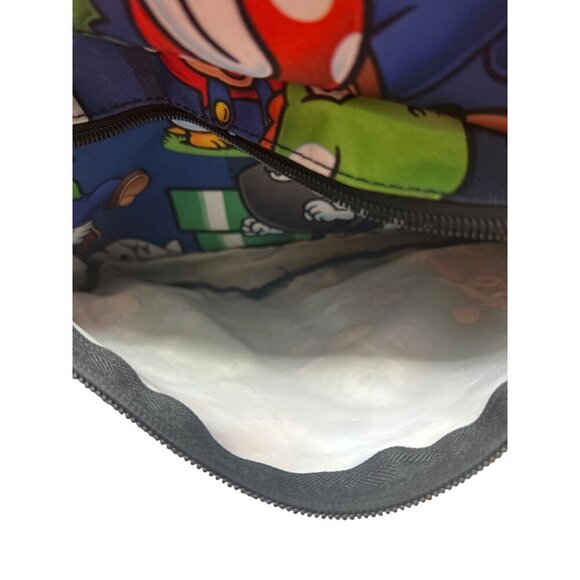 Super Mario Print Backpack With Padded Straps & Front Zipper Pocket - Picture 2 of 8